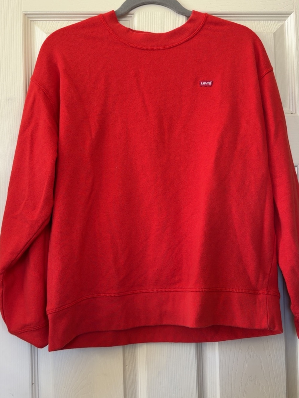 Levi's Bright Red Crewneck Sweatshirt